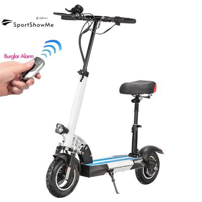 China Long range 800W unisex 36V 48V battery buy adult scoter electric foldable adult scooter with USB for sale