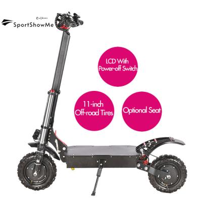 China Electric Shopping Unisex Adult Scoter High Power Double-motor Battery 48V 1200W Long Range Max Range Foldable Off-Road Scooter for sale