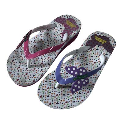 China Ladies Flip Flops Foam Wedge Flip Flops Bow Flip Flops for sale