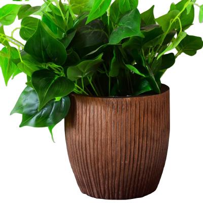 China Wholesale Modern Natural Wooden Living Room Garden Pot Planters Wooden Flower Pots for sale