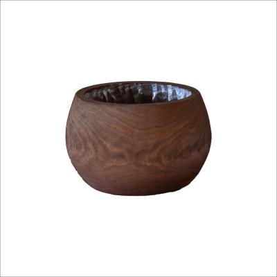 China Modern Wooden Flower Pot for Garden Hotel Decor Indoor Outdoor Flowerpot Rustic Plant Pot for sale