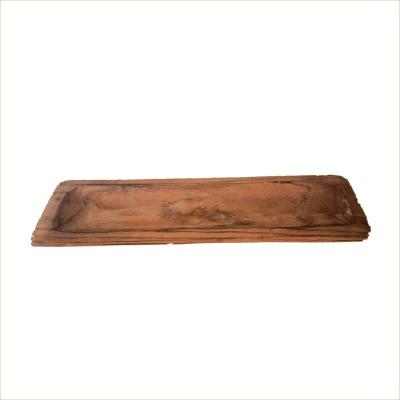 China Europe Wooden Art Crafts Farmhouse Home Decor Hand Carved Dough Antique Wooden Tray for sale