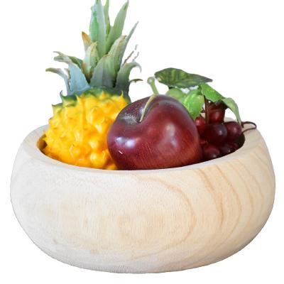 China Europe Wooden Decorative Dough Bowls Rustic Handmade Wood Opens Home Decor Wooden Bowl for sale