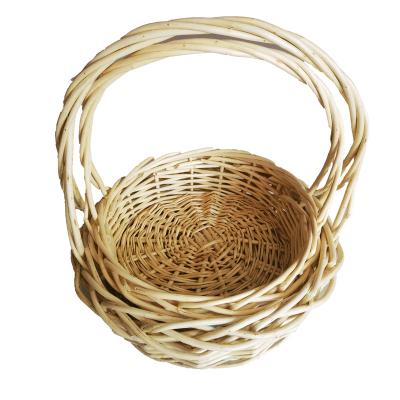 China Viable Manufacturers High Quality Handmade Willow Storage Basket Wicker Basket for sale