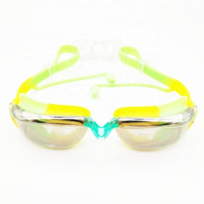 China Amazon Children Swimming Goggles Custom Made Anti Fog Sports Anti UV Kids Swimming Goggles With Surf Ear Plugs for sale