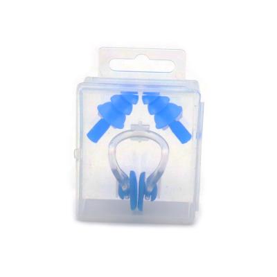 China With Swimming Set Wholesale Adult Durable Silicone Nose Clip Ear Plugs Ear Plugs Nose Clip Ear Plugs Swim Jig Surf Ear Plugs for sale