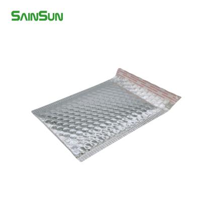 China Metallic Custom Poly Bubble Foil Bubble Mailers Shipping Envelope Padded Silver Bubble Mailer for sale