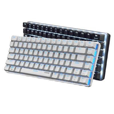 China Optional 82 Key Ambidextrous Compact Double-color Anti-ghosting AJAZZ AK33 Backlit Mechanical Gaming Keyboard For for sale