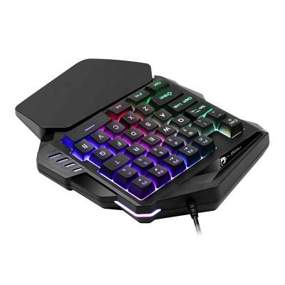 China Wholesale One-handed Chinese Made Gaming Keyboard Touchpad Gaming Combo Keyboard for sale