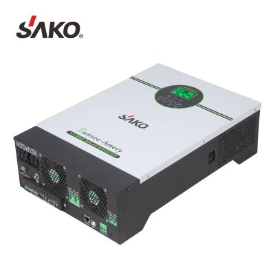 China Solar Power System Home SAKO SUNSEE Amery 3K Hybrid Inverter MPPT DC 24V 110VAC, 120VA On Grid Power Inverter 2.4KW For Home Solar System for sale