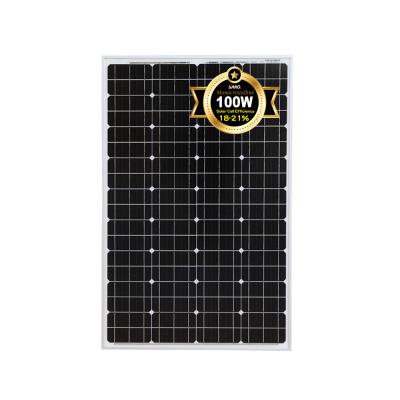 China 100W solar panel mono stalline solar panel with high quality cheap solar cell price CE/IEC/TUV certificate SMM-100W-18V for sale