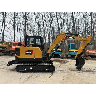 China MINWEE 5.78 tons mini size Crawler Mounted Hydraulic Excavator SY55 Sy60 Sy65 Sy75Digger Excavator Small Yard Excavator en venta