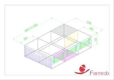 China Chick Brooder Cage / Pullet Chick Cages Corrosion Resistant Smooth Burr-Free for sale