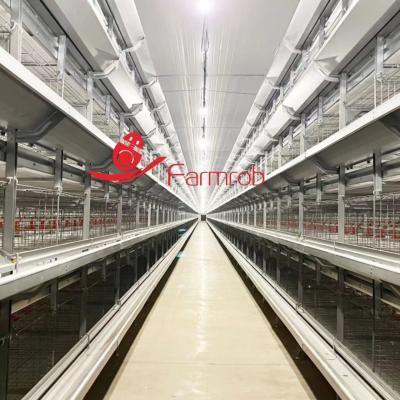 China 3 Tiers-8 Tiers Poultry Battery Cage System Optimized Consumption Chick Rearing Cage for sale