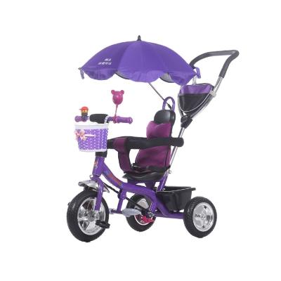 China Ride On Toy Factory Supplier Tricycle Kids Bike Baby Tricycle Of China Sale 3 Wheel Tricycle Bike With Sunshade Triciclo Bebe for sale