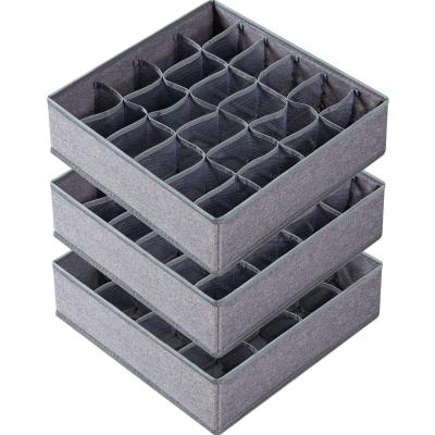 China CLASSIC Organizer Dividers, Collapsible 64 Cell Tissue Cabinet Sock Underwear Cabinet Drawer Organizers for sale