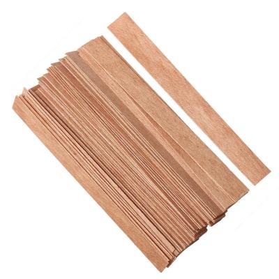 China Scented Wooden Candle Wicks Kits For Candles Double Thickness Smokeless Wooden Candle Wicks for sale