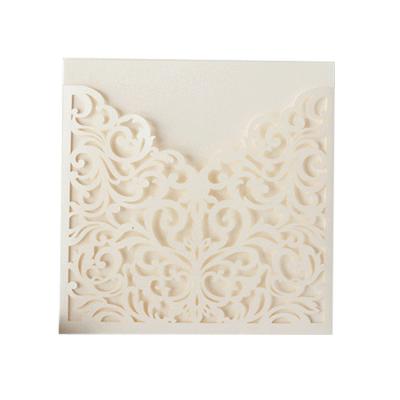 China Europe Laser Cut Wedding Invitation Pocket For Wedding Card Invitation Luxurious Event Invitation Card for sale