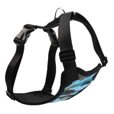 China New Custom Padded Safety Nylon Durable Pet Harness Adjustable Soft Padded No Pull Dog Harness for sale