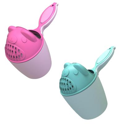 China Long Handle Wholesale 2022 New Style Cartoon Thickened Safe PP Material Baby Bath Shampoo Cup for sale