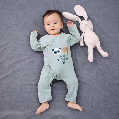 China Long sleeve kimono style baby romper 0 to 9 months cotton 100% newborn baby clothes online for sale