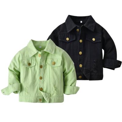 China Autumn Denim Jacket QUICK DRY With Buttons Baby Coat Kids Use Boy's Clothes Autumn Fall Denim Jacket for sale