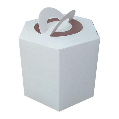 China Recyclable Custom Printing Cater Cupcake Packaging Cookie Cake Pastry Treat Boxes Kraft Paper Corrugated Cardboard Paper With Window for sale