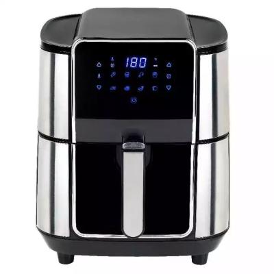 China Hotel OEM customize hot best selling steam smart stainless steel Digital Air Fryer 6L 8L Intelligent air fryer oven for sale