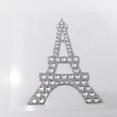 China Waterproof+Eco-friendly Small Diamond Tower Shape Sticker Wall Decoration Self Adhesive Gem Stickers for sale