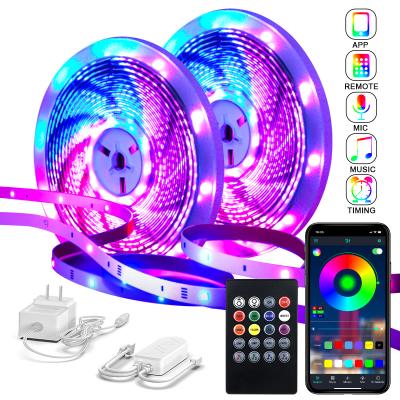 China Hot Selling Amazon LANDSCAPE 82ft Led Strip Lights For Bedroom Music Sync 16 Million Color Changing RGB Led Light Strips With App Control for sale