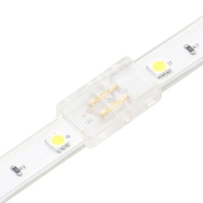 China Waterproof FPC 5050 LED Strip Light 10mm FPC IP67 Single Wire Connector Single Color Pin for sale