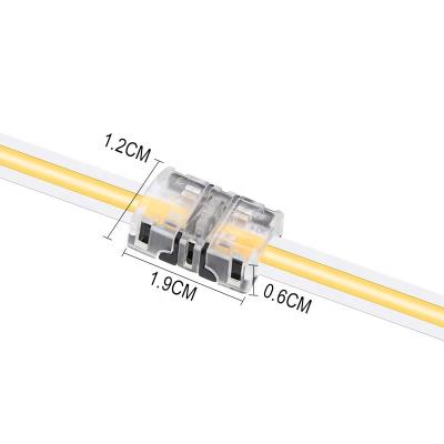 China No Waterproof FPC Gusset Led Strip To Strip 8mm Cob Led Strip Lights Connector for sale