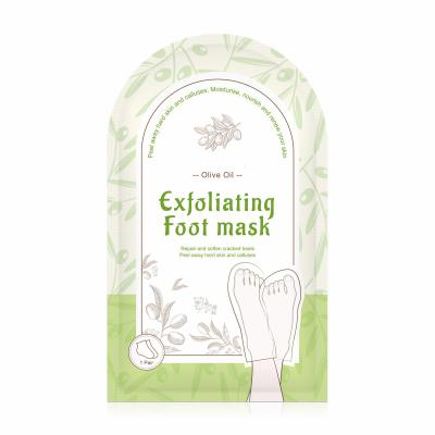 China Private Label Foot Exfoliating Lavender Footmask Peeling Away Calluses and Dead Skin Make Your Feet Baby Soft Foot Skin Mask for sale