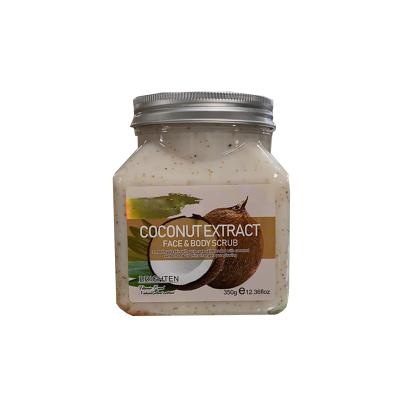 China Exfoliator Manufacturer Private Label Natural Coconut Milk Face Exfoliating Cream Skin Nourish Body Scrub for sale