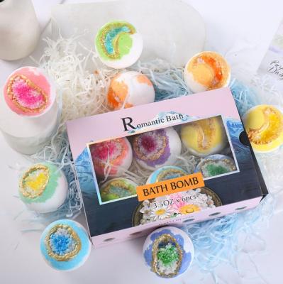 China Natural Salts Essential Oil Kids Bath Bombs Wholesale Organic Glitter Bath Bomb Organic Custom Bath Donut Fizzies Set Of 4 for sale