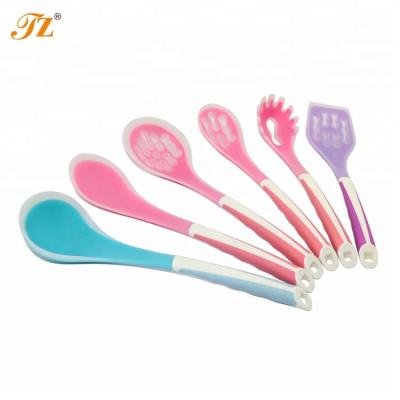 China Viable Wholesale Food Grade 6 Piece Silicone Kitchen Cookware Sets for sale