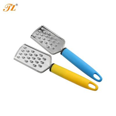 China Sustainable Kitchen Accessories Stainless Steel Cheese Graters With Plastic Handle for sale