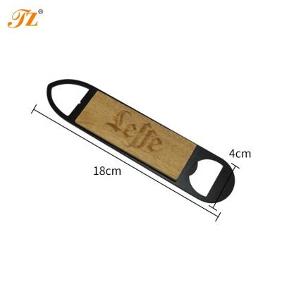 China Factory Viable Hot Sale New Design Bottle Opener With Wooden Handle for sale