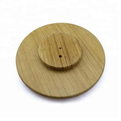 China 2018 new design suitable bamboo turntable cupholders for sale