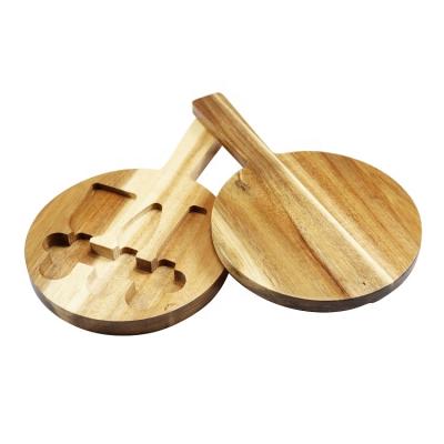 China Viable Wholesale High Quality Round Cheese Wooden Cutting Board for sale