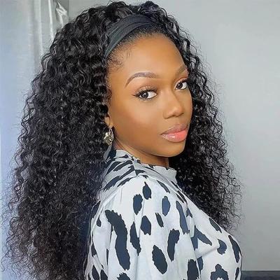 China Addictive Raw Body Wave Cuticle Aligned Hair 24 Inch Long Virgin Hair Cheap Afro Curly Curly Hair Band Wig Women Lace Front Hair Band for sale