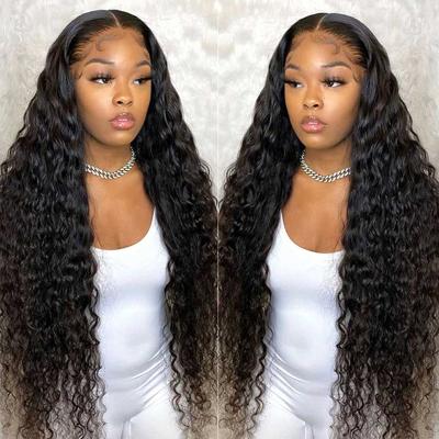 China Free Sample Afro Curly Addictive Wigs Unprocessed HD Hair Lace Front Wig Afro Curly Loose Wig Transparent 4x4 Lace Closure Long for sale