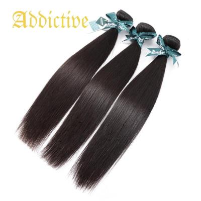 China Addictive Bundle Remy Hair Unprocessed Human Straight Hair Mink Bundle Hair Vendors 100% Brazilian Virgin Brazilian Hair 3pcs Real Bundles for sale