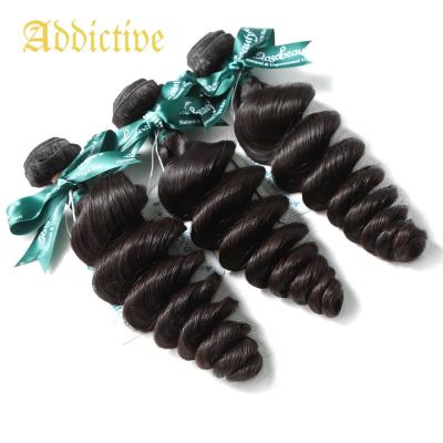 China Addictive Virgin Brazilian Hair 3pcs Brazilian Hair Bundles Hair Bulk Bundles Wholesale Unprocessed Loose Wave Loosen Deep Hair Bundles for sale