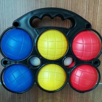 China Entainment beach bocce ball, plastic coloful ball set of 8 balls for sale