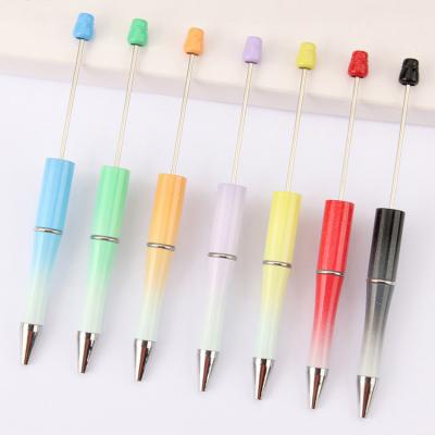 China office & School pen; Pen Promotional DIY Add A Bead Handcraft Pens Decorative Plastic Tip Beadable Pens for sale