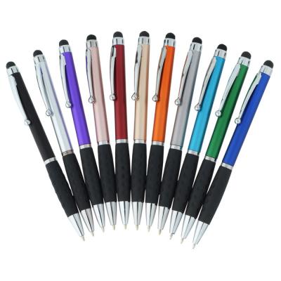 China Promotional hot sale pen stylus pen touch screen pen ball pen custom logo plastic ballpoint pen with stylus for sale