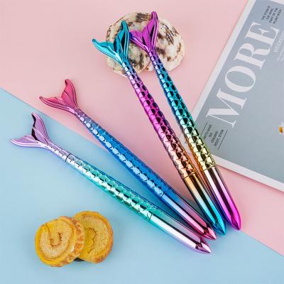 China office & School pen; Promotion Novelty Pen For Kids Mermaid Shape Pen Gradient Color Body Mermaid Pen For School Office for sale