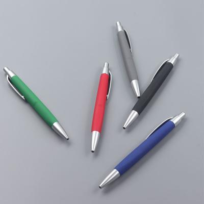 China Promotional Plastic Tip Pen With Custom Logo from Pen Soft Rubber Coated Finishing for sale