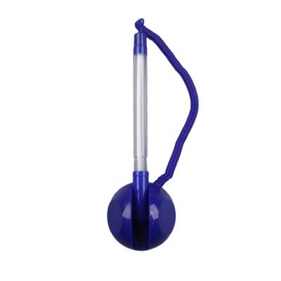 China Promotional Plastic Table Pen Counter Desk Pen With Ball Stick Holder Holder For Office Bank Hospital for sale